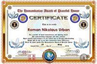Award of peaceful honor